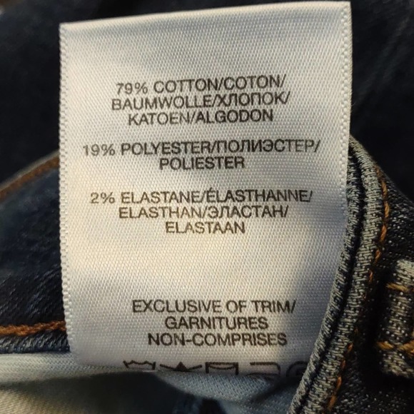 Silver Jeans Avery Skinny Crop 32W X 25L Dark Sandblast - Picture 10 of 11